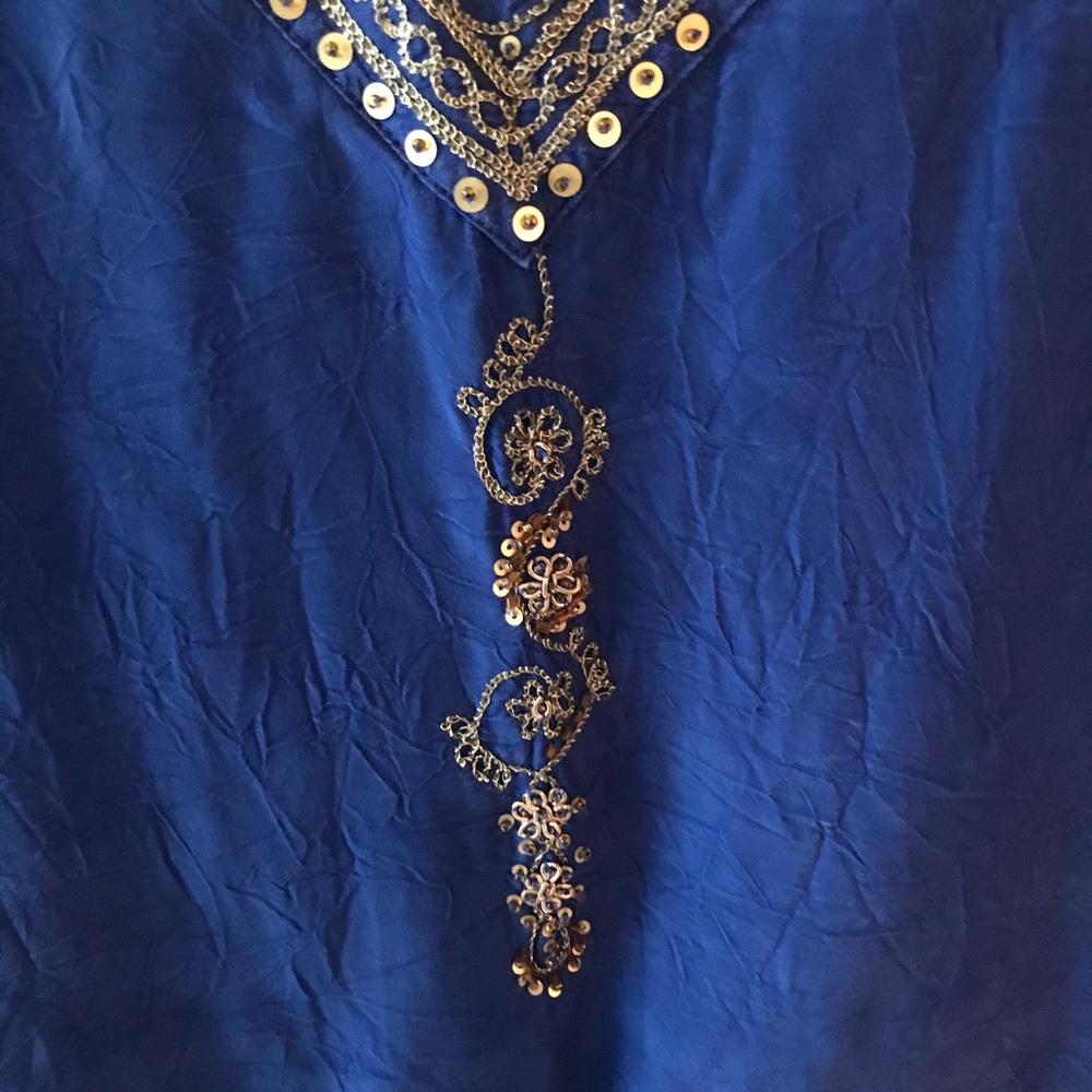 J. Jill Sequined Tunic With Drawstring Waist - Picture 3 of 8